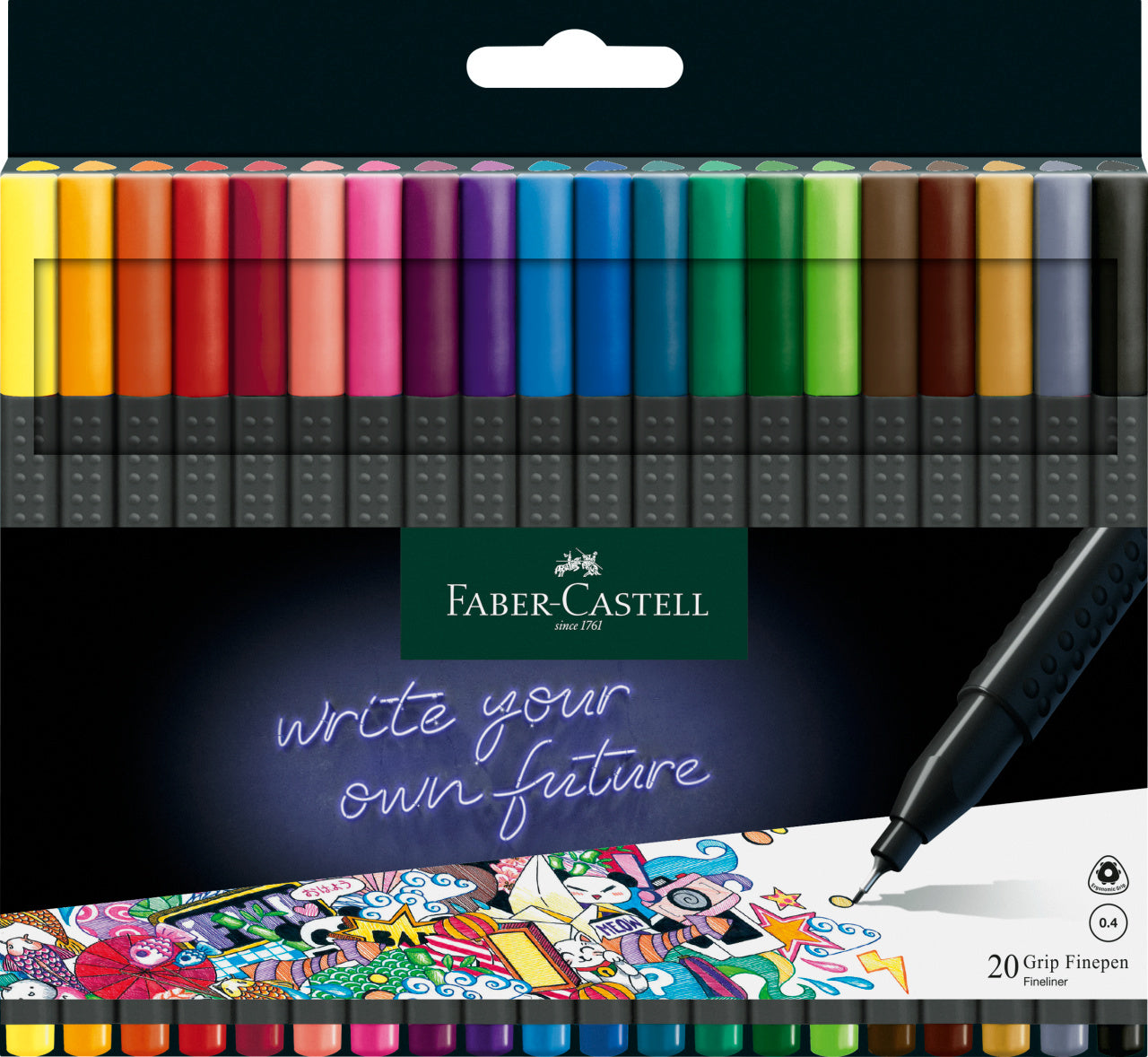 LINER 0.4MM SET 20 GRIP FABER-CASTELL LINER 0.4MM SET 20 GRIP FABER-CASTELL